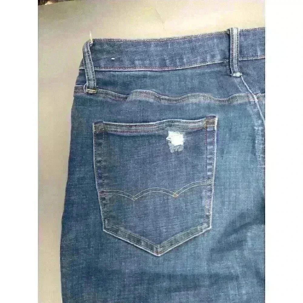 American Eagle Jeans Mens 30x34 Slim Next Level Airflex Distress Medium‎ Wash